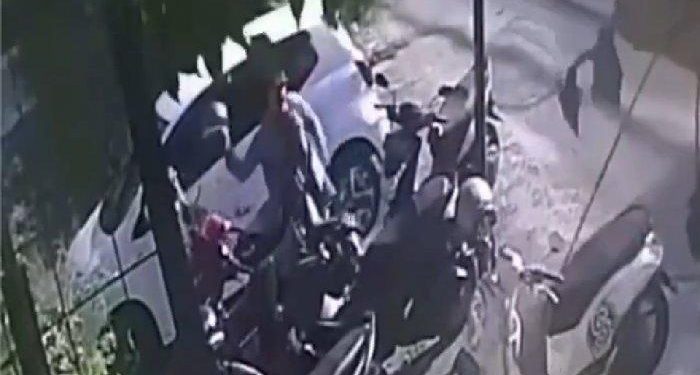 Pencurian Helm di Depan Kampus Politekpar Bali Terekam CCTV, Polisi Belum Terima Laporan