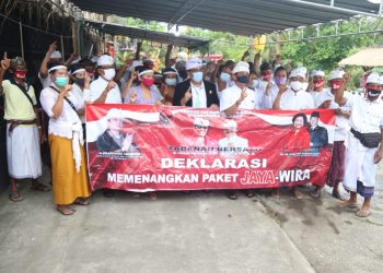 Pratisentana Satria Dalem Sagening Siap Beri Dukung Paslon Pratisentana Satria Dalem Sagening Siap Beri Dukung Paslon  Jaya Wira