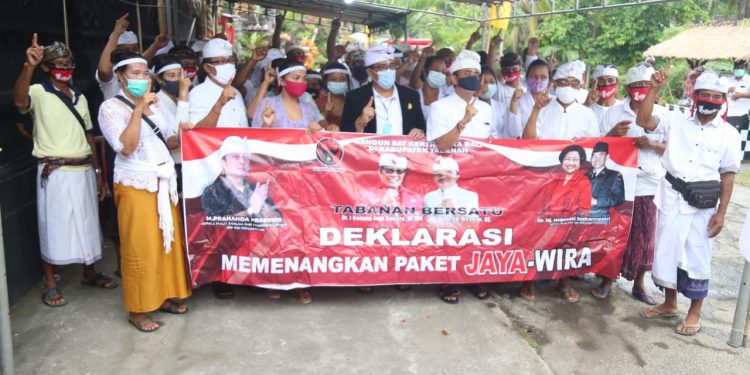 Pratisentana Satria Dalem Sagening Siap Beri Dukung Paslon Pratisentana Satria Dalem Sagening Siap Beri Dukung Paslon Jaya Wira