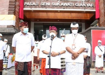 Gubernur Koster Sukses Wujudkan Pembangunan Pasar Seni Sukawati Blok A & B Melalui Dana APBN Kementerian PUPR