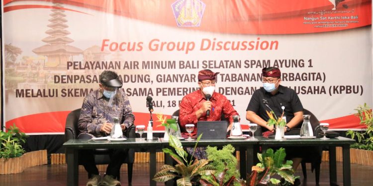 Pemprov Bali Kuatkan Skema KPBU dalam Pelayanan Air Minum Bali Selatan Ayung 1 Sarbagita.