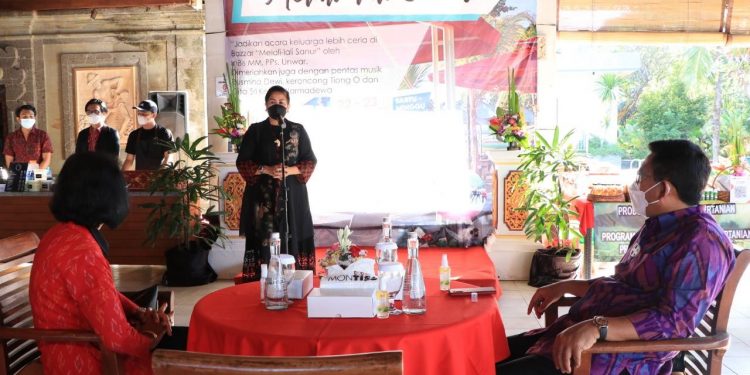 Ny putri Koster Harap Warmadewa Bersama Dekranasda Bali Bisa Bersinergi Kembangkan UMKM/IKM