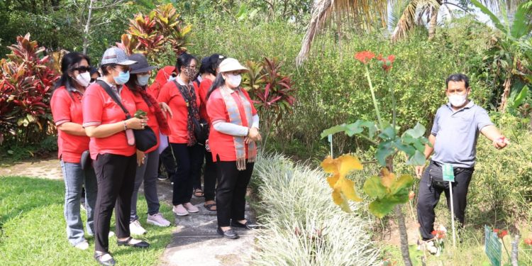 Perkuat Soliditas, Ny. Cok Ace Ajak Jajaran BKOW Kunjungi IPSA Desa Bengkel Busungbiu