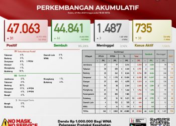 Update Covid 19 Bali Per 27 Mei 2021, Kasus Sembuh 66 & Kasus Baru 31 Orang