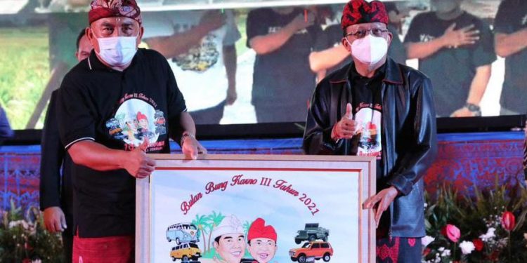 Gubernur Koster Gemakan Peringatan Bulan Bung Karno III di Bumi Makepung