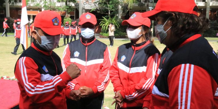 Ketum Perpani Lepas Atlet Panahan Bali ke PON Papua, Jadikan Semangat Puputan untuk Motivasi.