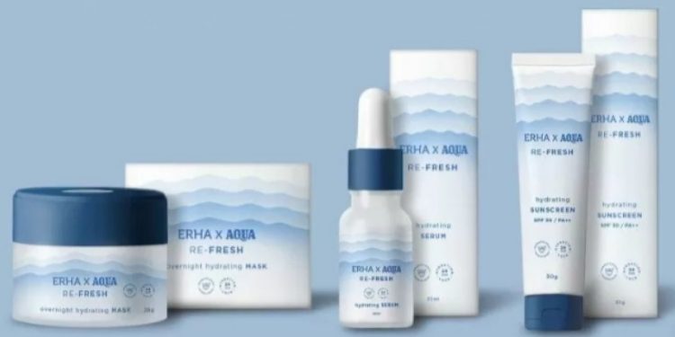 Skincare Terbaru ERHA x AQUA, Bikin Kulit Wajah Tetap Terhidrasi