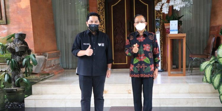 Gubernur Koster Bersama Menteri BUMN Segera Buka Pariwisata Untuk Wisma Mancanegara