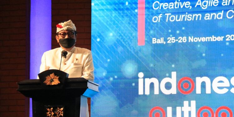 Wagub Cok Ace Perkenalkan Konsep Ekonomi Kerthi Bali di Forum ITO 2022