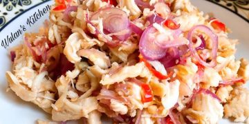 Enak Banget, Berikut Resep Ayam Suwir Sambal Matah Di Rumah