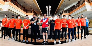 Presiden Jokowi Saksikan BWF World Tour Finals 2021