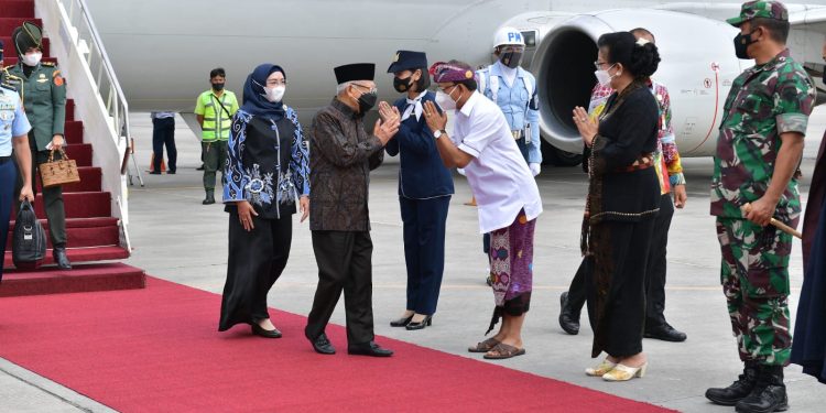 Tiba Pulau Dewata, Wapres Tutup Rapimnas Kadin 2021