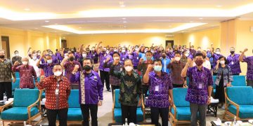 Gubernur Koster Buka Musda Pengurus Daerah Federasi Serikat Pekerja Pariwisata di Nusa Dua