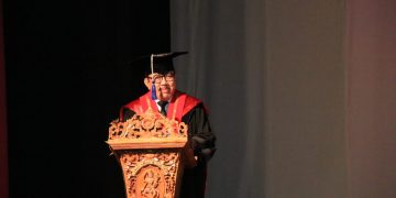 Hadiri Inagurasi Guru Besar Anyar di ISI, Wagub Cok Ace Ajak Kolaborasi dan Topang Pembangunan Bali