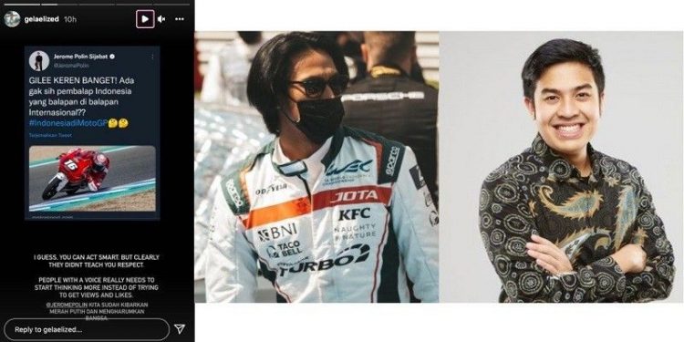 Sean Gelael Kritik Jerome Polin yang Remehkan Pebalap Indonesia