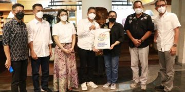 Ny.Putri Koster Terima Audiensi Ketua Panitia Indonesia International Marathon 2022