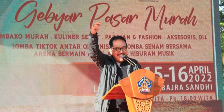 HUT 59 BKOW, Wagub Cok Ace Resmi Buka Gebyar Pasar Murah