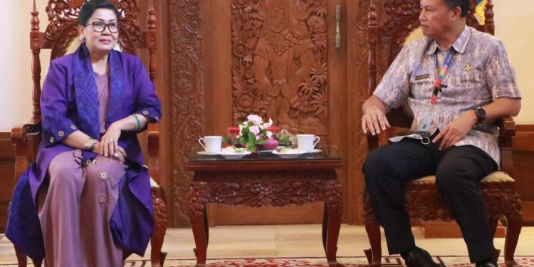 Ketua TP PKK Bali Terima Audiensi Dengan Badan Narkotika Nasional Bali
