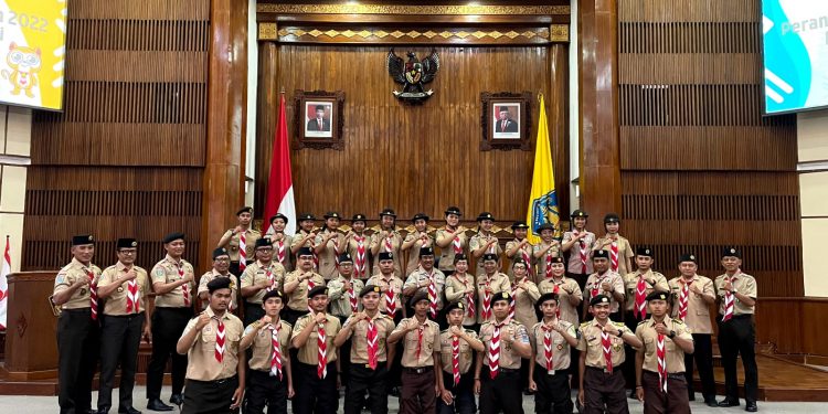 Ketua Kwarda Bali Lepas 21 Peserta ikuti Peran SAKA Nasional di Bangka Belitung