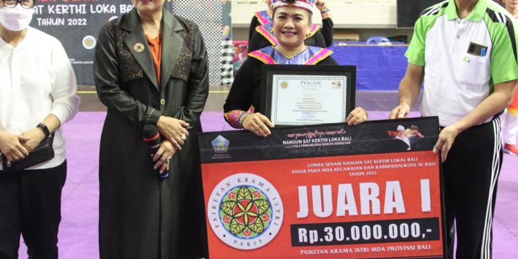 PAKIS Majelis Desa Adat Bali gelar Lomba Senam “Nangun Sat Kerthi Loka Bali”