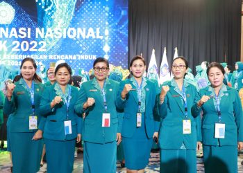 Ny. Putri Koster Hadiri Rakornas TP PKK Tahun 2022