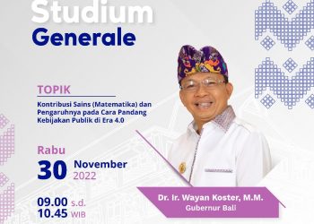 Rabu Ini, Gubernur Koster Berkesempatan Jadi Pembicara di acara Studium Generale ITB Bandung