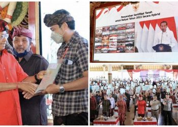 Gubernur Koster Bersama BPN Serahkan 1.552.000 Sertifikat Hak Atas Tanah Kepada Masyarakat