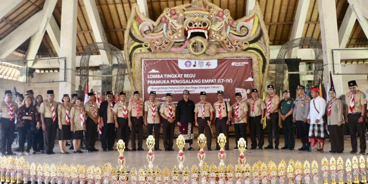 Puluhan Anggota Pramuka Penggalang Ikuti Lomba Tingkat Regu Pramuka Penggalang Empat (LT – IV) Gerakan Pramuka Kwartir Daerah Bali