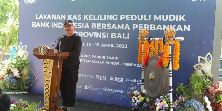 Peresmian Layanan Kas Keliling Peduli Mudik Bank Indonesia Bersama Perbankan Provinsi Bali