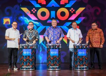 Gubernur Wayan Koster, Gubernur Bank Indonesia, dan Menpan – RB Buka Bali Digital Festifal ke II