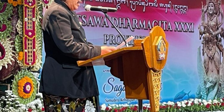 Wagub Cok Ace Buka Utsawa Dharma Gita Ke-31 Provinsi Bali Tahun 2023