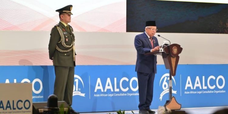 Di Hadapan Utusan 33 Negara Asia-Afrika, Wapres Gelorakan Solidaritas Antarbangsa Perangi Kejahatan Transnasional