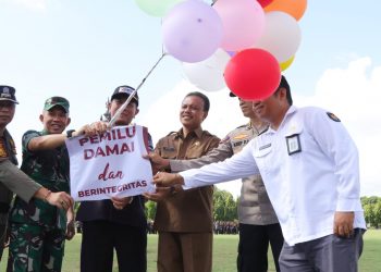 Sekda Dewa Indra Apresiasi Bawaslu Provinsi Bali Gelar Apel Siaga Pengawasan Kampanye Pemilu 2024