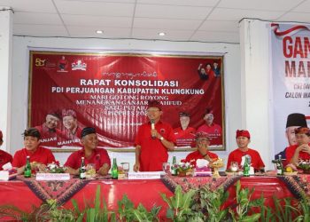 Wayan Koster Pimpin Konsolidasi PDI Perjuangan Kabupaten Klungkung