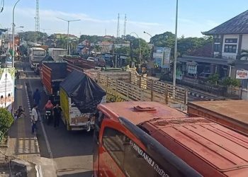 28 Truk Ditilang karena Nekat Beroperasi di Jalur Mudik Gilimanuk