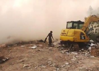 TPA Jungutbatu Nusa Penida Terbakar Lagi, Mengganggu Wisatawan