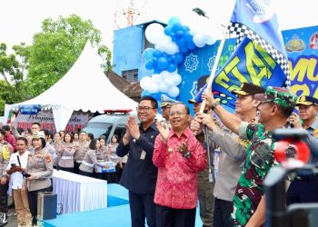 Gubernur Bali dan Kapolda Melepas 1300 Peserta Program Mudik Gratis