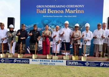 Wagub Giri Prasta Hadiri Groundbreaking Bali Benoa Marina, Minta Pelindo Buka Kantong Ekonomi bagi Masyarakat Lokal