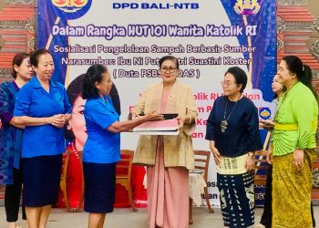 Sasar Wanita Katolik, Duta PSBS PADAS Sosialisasikan Pengelolaan Sampah Berbasis Sumber