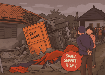 Truk Pengangkut Semen Hantam Rumah di Kintamani, Empat Orang Tewas, Warga : Sebut Dentumannya Seperti Ledakan Bom