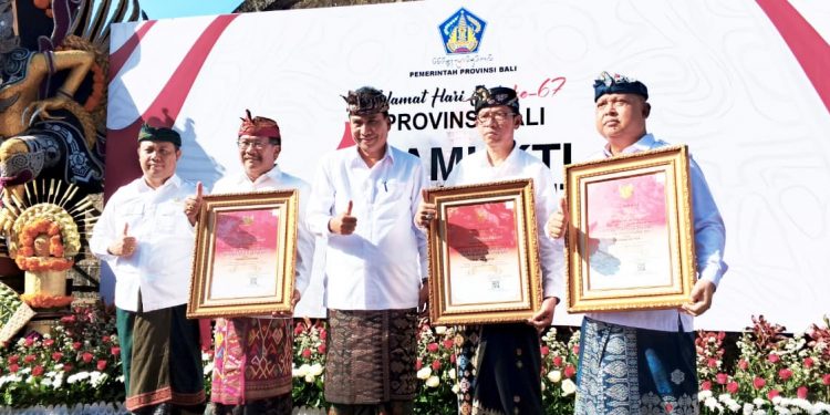 HUT ke-67 Provinsi Bali, Tiga Perangkat Daerah Raih Adhyasta Prajaniti 2025