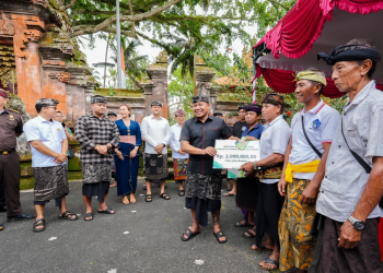 Bantuan Hari Raya Galungan Cair, Lanang Umbara Apresiasi Komitmen Pemkab Badung