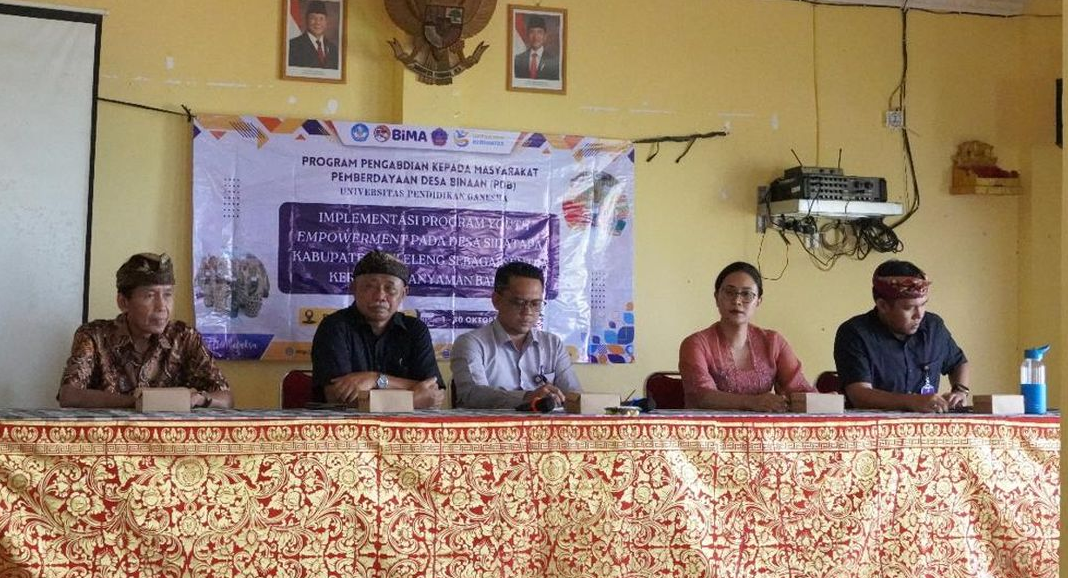 Pemuda Sidetapa Berdaya, Undiksha Bina Produksi Kerajinan Bambu dan Pemasaran Digital