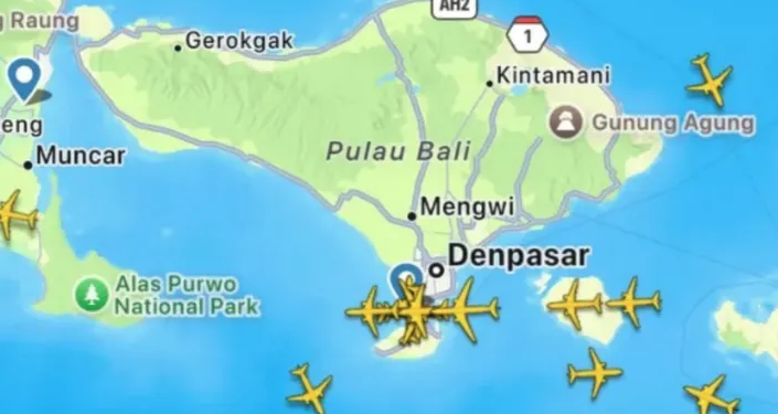 Cuaca Buruk di Bali, Sejumlah Pesawat Berputar di Udara Menunggu Pendaratan