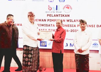 Lantik Pengurus NCPI, Gubernur Koster Minta Kemajuan Pariwisata Bali Diwujudkan dengan Tindakan Nyata