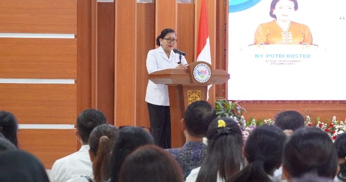 Ibu Putri Koster: Kader Posyandu Harus Mampu Mencatat dan Sampaikan Kebutuhan Masyarakat