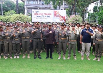 HUT ke-76 Satpol PP, Sekda Dewa Indra Tekankan Penertiban Tak Boleh Abaikan Nilai Kemanusiaan