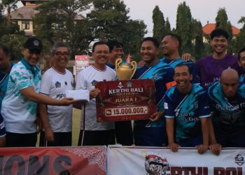 Disdikpora Bali Keluar sebagai Kampiun Kompetisi Mini Soccer Kerthi Bali IV