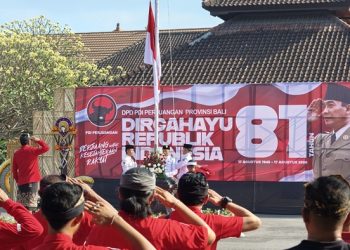 DPD PDI Perjuangan Bali Gelar Upacara HUT Ke-81 RI, Ratusan Kader Hadir