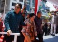 Dampingi Ibu Megawati di Pantai Kuta, Gubernur Koster dan Wagub Giri Prasta Perkuat Sinergi Penanganan Abrasi Bali
